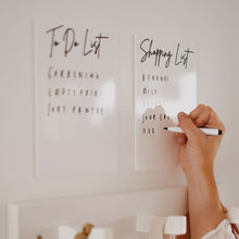 Load image into Gallery viewer, Black Acrylic To Do List/Shopping List/Meal Plan