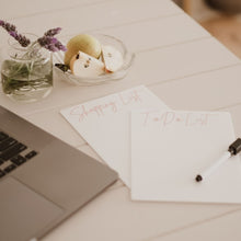 Load image into Gallery viewer, Blush Acrylic To Do List/Shopping List/Meal Plan