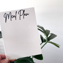 Load image into Gallery viewer, Black Acrylic To Do List/Shopping List/Meal Plan