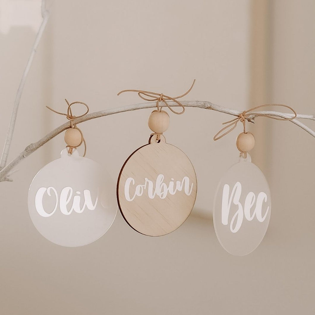 Christmas Baubles-Personalised